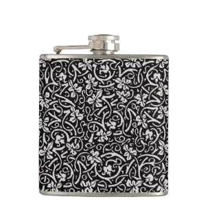 William Morris Grapevine Vine Leaf Pattern Hip Flask