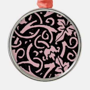 William Morris Grapevine Vine Leaf Pattern Metal Ornament
