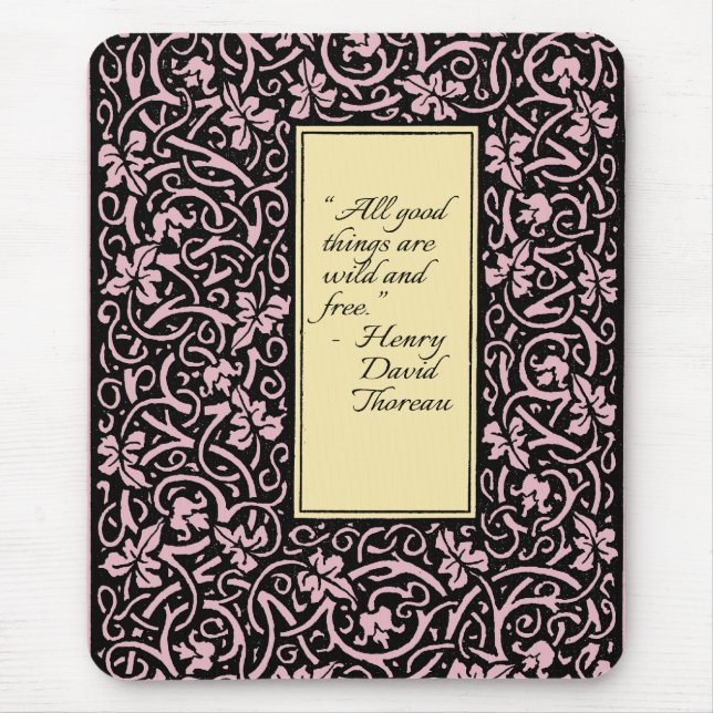 William Morris Grapevine Vine Leaf Pattern Mouse Pad (Front)