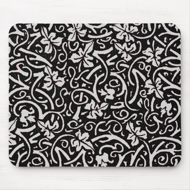 William Morris Grapevine Vine Leaf Pattern Mouse Pad (Front)