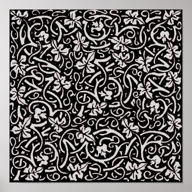 William Morris Grapevine Vine Leaf Pattern Poster (Front)