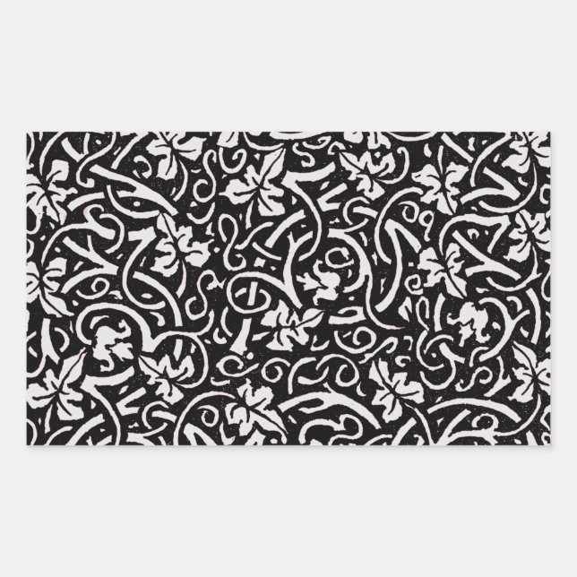 William Morris Grapevine Vine Leaf Pattern Sticker (Front)