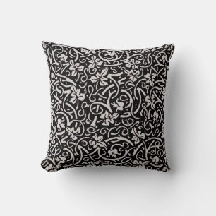 William Morris Grapevine Vine Leaf Pattern Throw Pillow