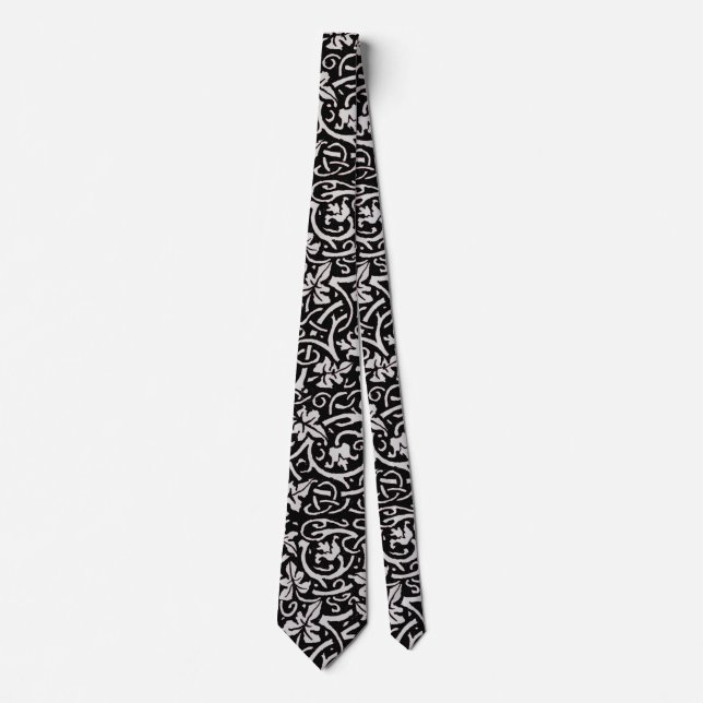 William Morris Grapevine Vine Leaf Pattern Tie (Front)