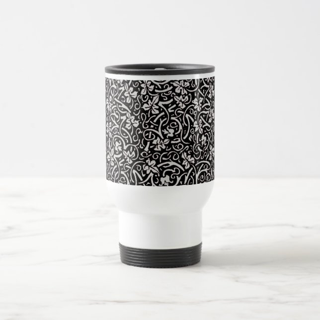 William Morris Grapevine Vine Leaf Pattern Travel Mug (Center)