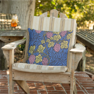 William Morris Grapevine (Wine Vines) Pattern Outdoor Pillow