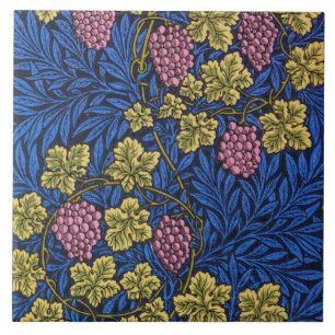 William Morris Grapevine (Wine Vines) Pattern Tile