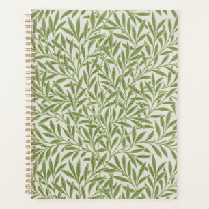 William Morris Green Floral Botanical Pattern Planner