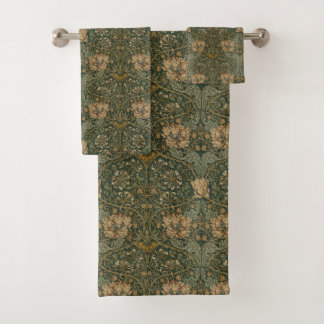 William Morris: Green Honeysuckle Bath Towel Set