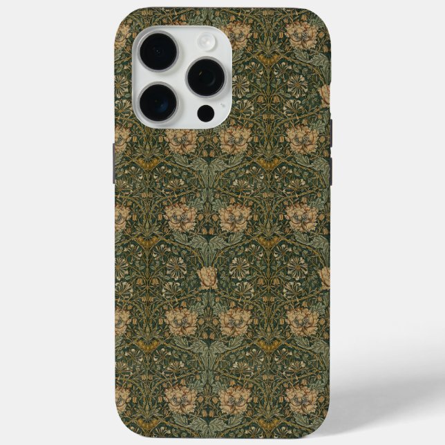 William Morris: Green Honeysuckle Phone/Pad Case (Back)