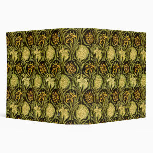 William Morris Green Tulip Lily Wallpaper Binder
