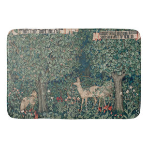 William Morris Greenery Forest Animal Botanical Bath Mat