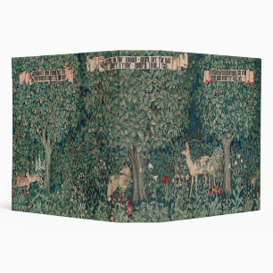 William Morris Greenery Forest Animal Botanical Binder