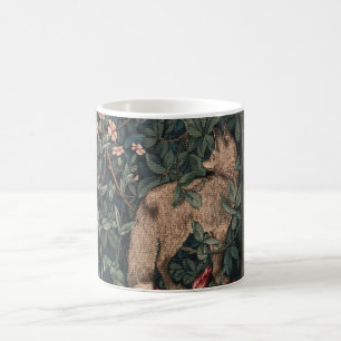 William Morris Greenery Fox Wildlife Art Coffee Mug