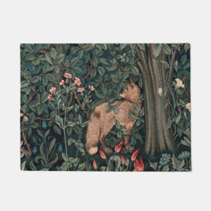 William Morris Greenery Fox Wildlife  Doormat
