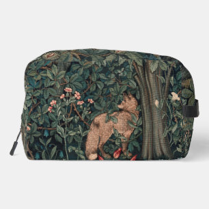 William Morris Greenery Fox Wildlife  Dopp Kit