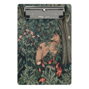 William Morris Greenery Fox Wildlife Mini Clipboard