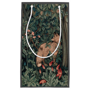 William Morris Greenery Fox Wildlife Small Gift Bag
