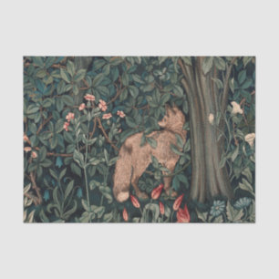 William Morris Greenery Fox Wildlife  Tissue Paper