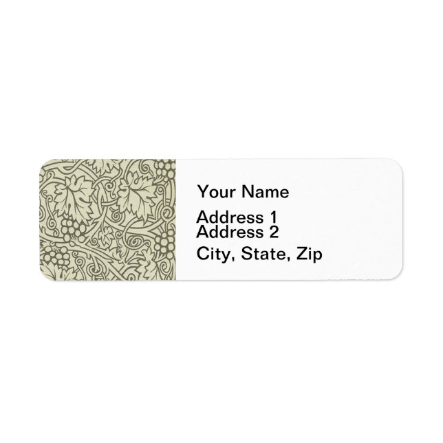 William Morris grey green Grape Vine Pattern (Front)