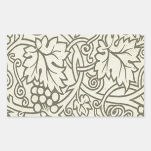 William Morris grey green Grape Vine Pattern Sticker