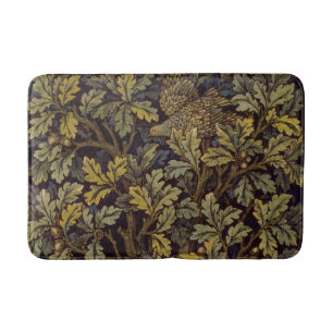 William Morris Hen Pheasant Bird Tree Botanical Bath Mat