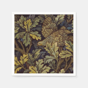 William Morris  Hen Pheasant Bird Tree Botanical Napkin
