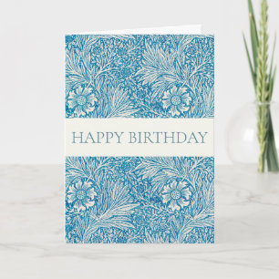 WILLIAM MORRIS "HEUREUX ANNIVERSAIRE" CARTE DE RÉJ