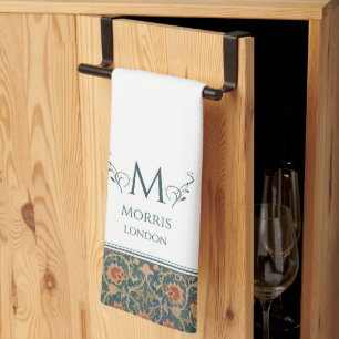 William Morris Holland Park Blue & White Custom Kitchen Towel