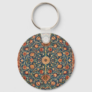 William Morris Holland Park Carpet Pattern Keychain