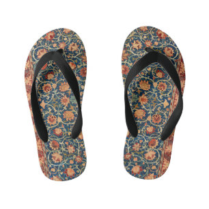 William Morris Holland Park Carpet Pattern Kid's Flip Flops