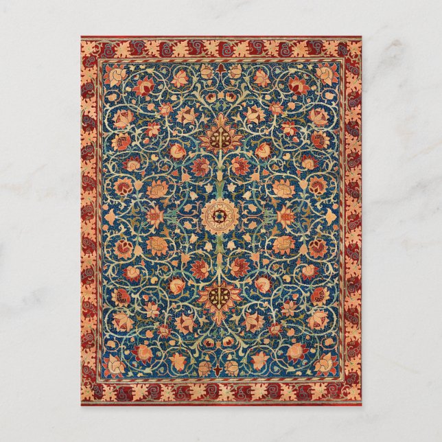 William Morris Holland Park Carpet Pattern Postcard (Front)