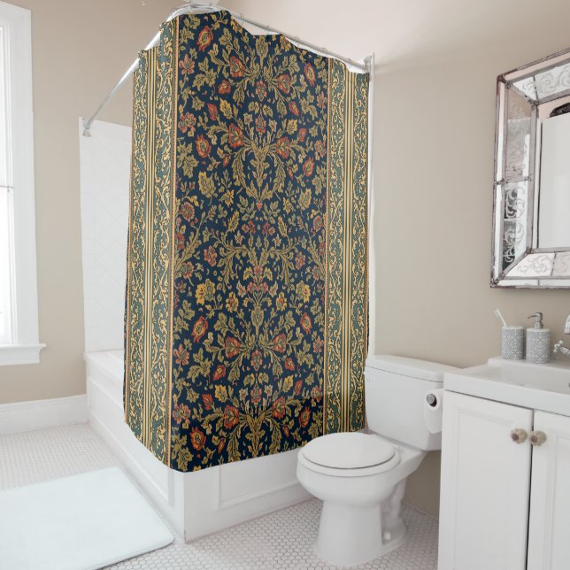 William Morris Holland Park Carpet Vintage pattern (In Situ)