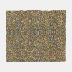 William Morris Holland Park Navy Carpet Art Fleece Blanket