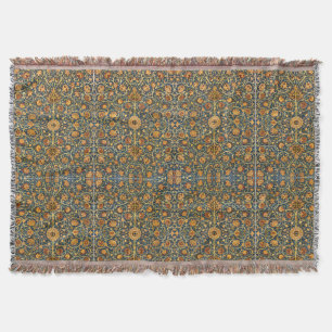 William Morris Holland Park Vintage Carpet Rug Throw Blanket
