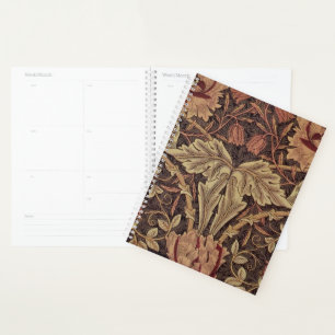 William Morris Honeysuckle Antique Floral Pattern Planner