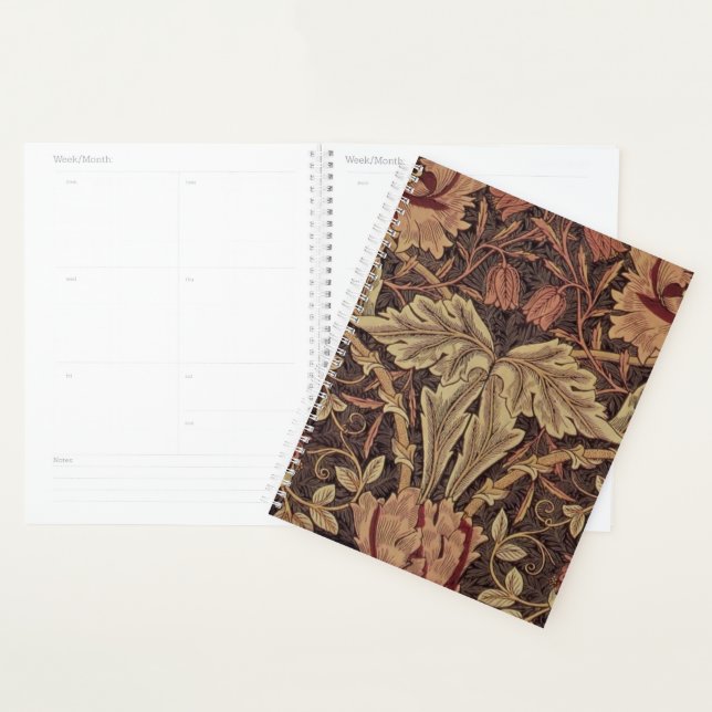William Morris Honeysuckle Antique Floral Pattern Planner (Display)