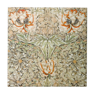 William * Morris Honeysuckle Botanical    Tile