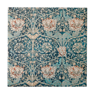 WILLIAM MORRIS "HONEYSUCKLE" CERAMIC TILE