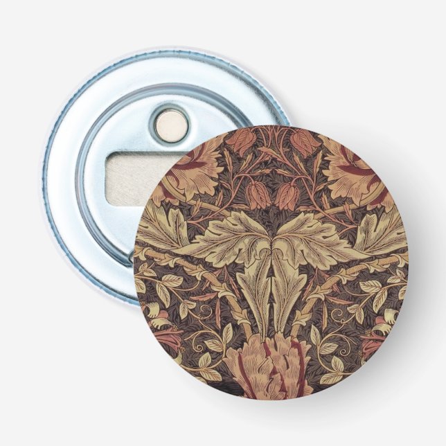William Morris Honeysuckle Classic English Art Bottle Opener (Front)
