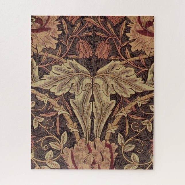 William Morris Honeysuckle Classic English Art Jigsaw Puzzle (Vertical)