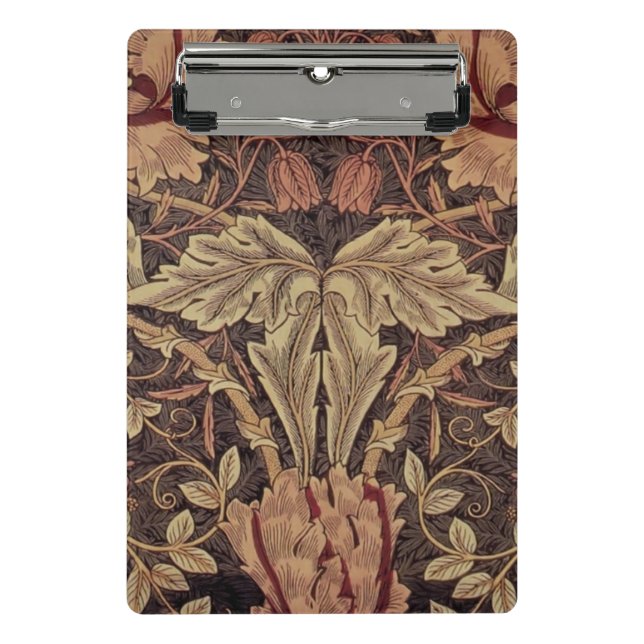 William Morris Honeysuckle Classic English Art Mini Clipboard (Front)