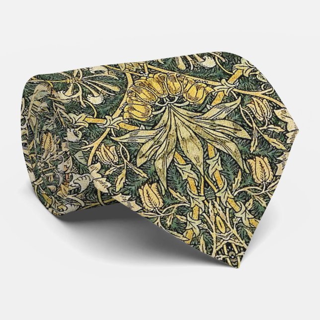  William Morris Honeysuckle Design Tie (Rolled)
