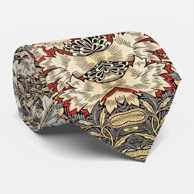 William Morris Honeysuckle Design Tie (Rolled)