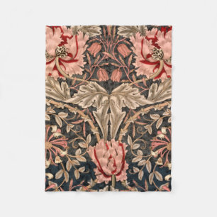 William Morris Honeysuckle Fleece Blanket