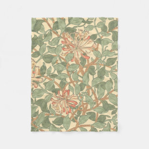 William Morris Honeysuckle Fleece Blanket