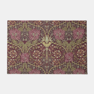 William Morris, Honeysuckle, floral. pattern, art Doormat