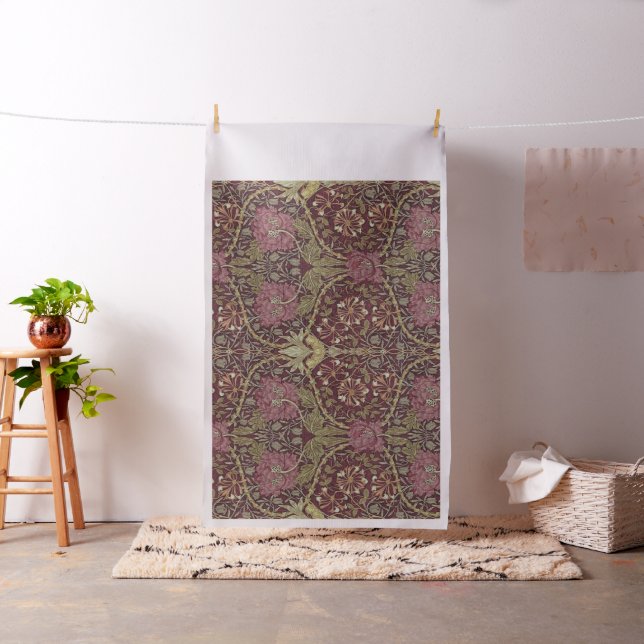 William Morris, Honeysuckle, floral. pattern, art Fabric (In Situ)