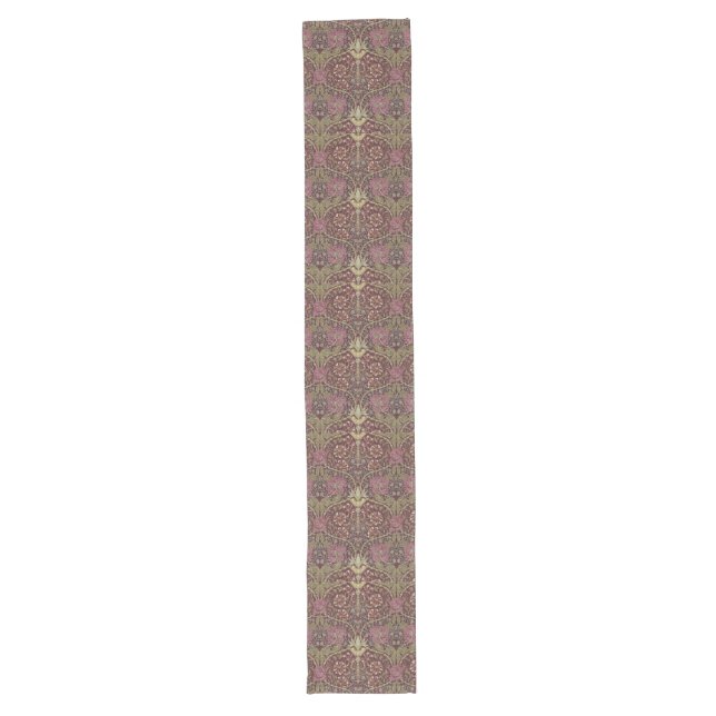 William Morris, Honeysuckle, floral. pattern, art Long Table Runner (Front)
