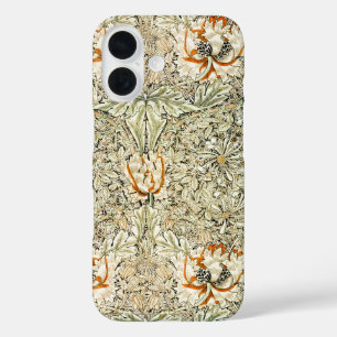 William Morris Honeysuckle Floral Wallpaper iPhone 16 Case